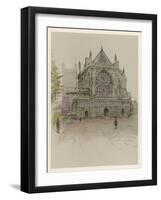 Exeter Cathedral Devon-Cecil Aldin-Framed Art Print