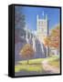 Exeter Cathedral - North Tower, 2003-Anthony Rule-Framed Stretched Canvas