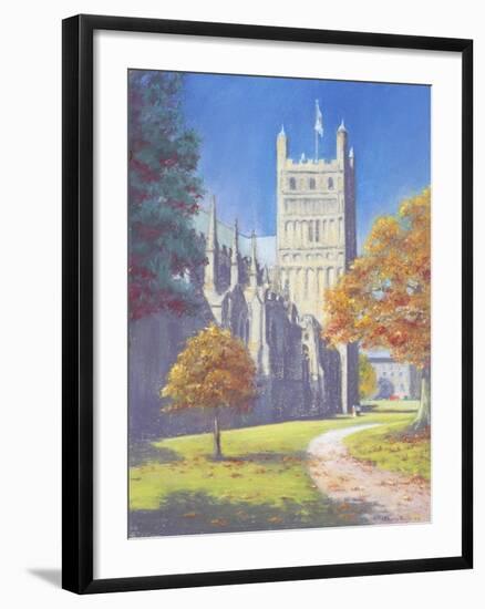 Exeter Cathedral - North Tower, 2003-Anthony Rule-Framed Giclee Print