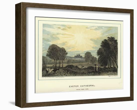 Exeter Cathedral, South West View-John Francis Salmon-Framed Giclee Print