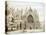 Exeter Cathedral, West Front-null-Stretched Canvas