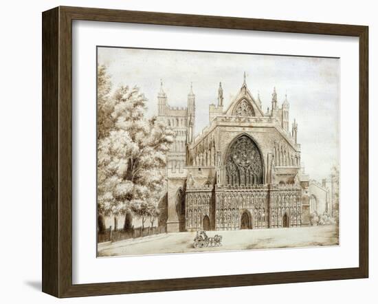 Exeter Cathedral, West Front-null-Framed Giclee Print