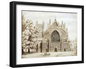 Exeter Cathedral, West Front-null-Framed Giclee Print