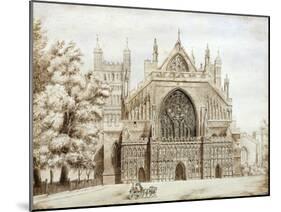 Exeter Cathedral, West Front-null-Mounted Giclee Print