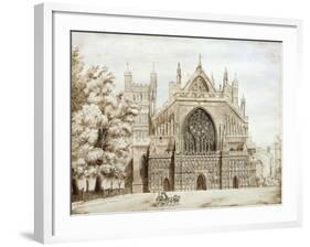 Exeter Cathedral, West Front-null-Framed Giclee Print