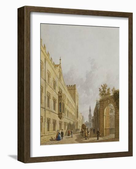 Exeter College, Oxford-George Pyne-Framed Giclee Print