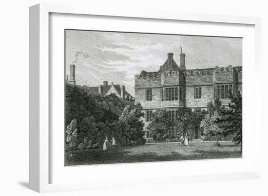 Exeter College, Oxford-J and HS Storer-Framed Art Print