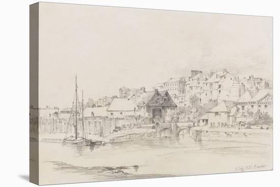 Exeter Custom House and Quay, 1831-Henry Courtney Selous-Stretched Canvas