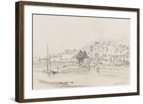 Exeter Custom House and Quay, 1831-Henry Courtney Selous-Framed Giclee Print