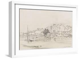 Exeter Custom House and Quay, 1831-Henry Courtney Selous-Framed Giclee Print