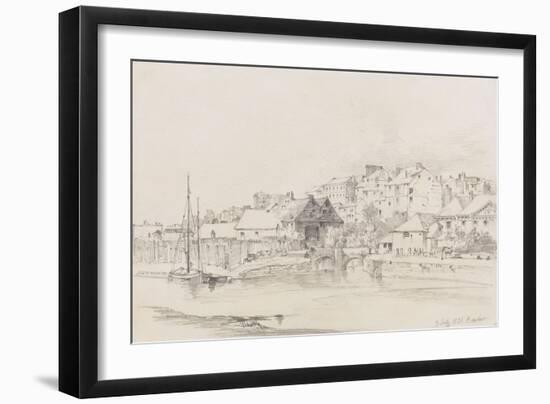 Exeter Custom House and Quay, 1831-Henry Courtney Selous-Framed Giclee Print