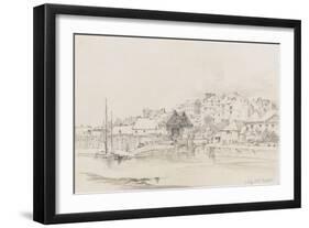 Exeter Custom House and Quay, 1831-Henry Courtney Selous-Framed Giclee Print