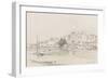 Exeter Custom House and Quay, 1831-Henry Courtney Selous-Framed Giclee Print