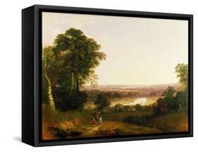 Exeter from Exwick-William Traies-Framed Stretched Canvas