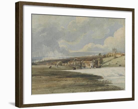 Exeter from Trew's Weir, C.1799-Thomas Girtin-Framed Giclee Print