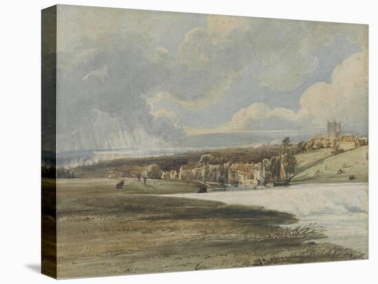 Exeter from Trew's Weir, C.1799-Thomas Girtin-Stretched Canvas