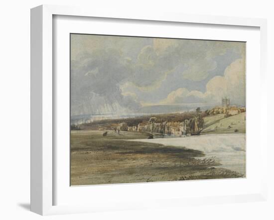 Exeter from Trew's Weir, C.1799-Thomas Girtin-Framed Giclee Print