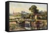 Exeter General View-Ernest W Haslehust-Framed Stretched Canvas