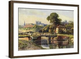 Exeter General View-Ernest W Haslehust-Framed Photographic Print