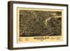 Exeter, New Hampshire - Panoramic Map-Lantern Press-Framed Art Print