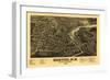 Exeter, New Hampshire - Panoramic Map-Lantern Press-Framed Art Print