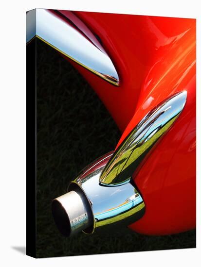 Exhaust on a 1956 Corvette-Clive Branson-Stretched Canvas