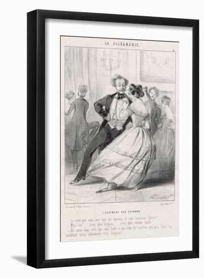 Exhausted by the Polka-Charles Vernier-Framed Art Print