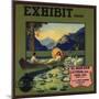 Exhibit Brand - Covina, California - Citrus Crate Label-Lantern Press-Mounted Art Print