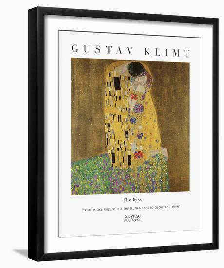Exhibit - Glow-Gustav Klimt-Framed Giclee Print