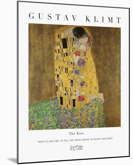 Exhibit - Glow-Gustav Klimt-Mounted Giclee Print