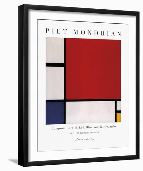 Exhibit - Intuition-Piet Mondrian-Framed Giclee Print