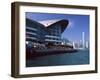 Exhibition and Convention Center, Victoria Harbour, Hong Kong, China, Asia-Amanda Hall-Framed Photographic Print