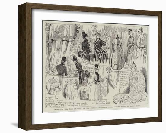 Exhibition and Sale of Work of the Donegal Industrial Fund, Spencer House, St James's Place-Alfred Chantrey Corbould-Framed Giclee Print