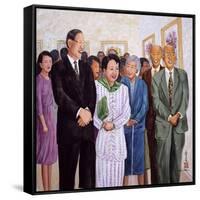 Exhibition (Former President and Madam Lee) 1995-Komi Chen-Framed Stretched Canvas