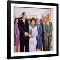 Exhibition (Former President and Madam Lee) 1995-Komi Chen-Framed Giclee Print