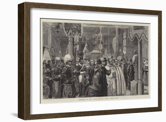 Exhibition in the Vatican of the Pope's Jubilee Gifts-null-Framed Giclee Print