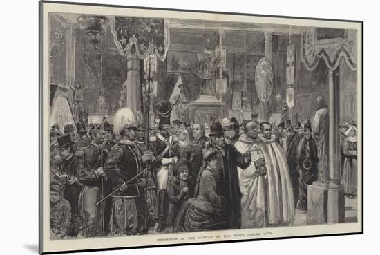 Exhibition in the Vatican of the Pope's Jubilee Gifts-null-Mounted Giclee Print