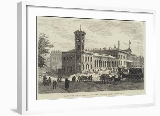 Exhibition of Arts and Industry at Worcester, Exhibition Building on Shrub-Hill-null-Framed Giclee Print