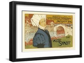 Exhibition of Saxon Artisanry and Commercial Art, Dresden, c.1896-Otto Fischer-Framed Art Print
