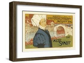 Exhibition of Saxon Artisanry and Commercial Art, Dresden, c.1896-Otto Fischer-Framed Art Print