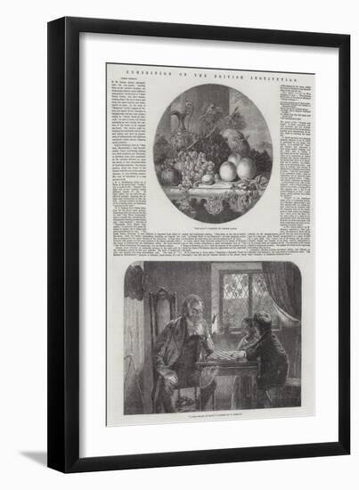 Exhibition of the British Institution-George Lance-Framed Giclee Print