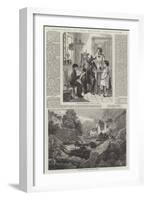 Exhibition of the British Institution-William Hemsley-Framed Giclee Print