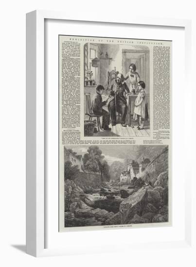 Exhibition of the British Institution-William Hemsley-Framed Giclee Print