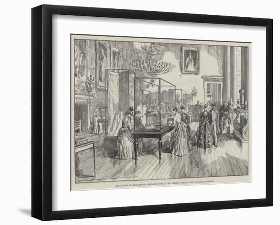 Exhibition of the Queen's Jubilee Gifts at St James's Palace, the Presence Chamber-William 'Crimea' Simpson-Framed Giclee Print