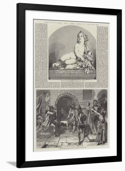 Exhibition of the Royal Academy-Edgar Melville Ward-Framed Giclee Print