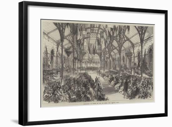 Exhibition of Works of Art at Leeds, the Central Hall-null-Framed Giclee Print