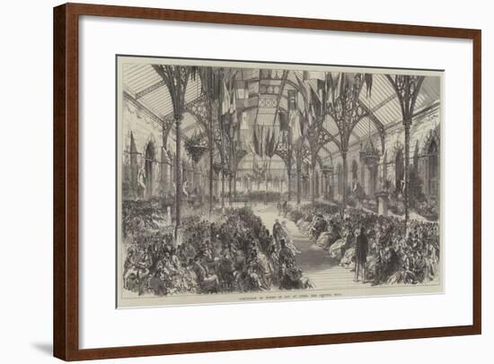 Exhibition of Works of Art at Leeds, the Central Hall-null-Framed Giclee Print