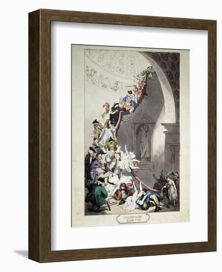 Exhibition Stare Case, 1811-Thomas Rowlandson-Framed Giclee Print