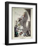 Exhibition Stare Case, 1811-Thomas Rowlandson-Framed Giclee Print