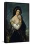 EXHUBERANCIA, SIGLO XIX. OLEO/LIENZO - 106 x 77 cm.  EUGENIO LUCAS VELAZQUEZ-EUGENIO LUCAS VELAZQUEZ-Framed Stretched Canvas